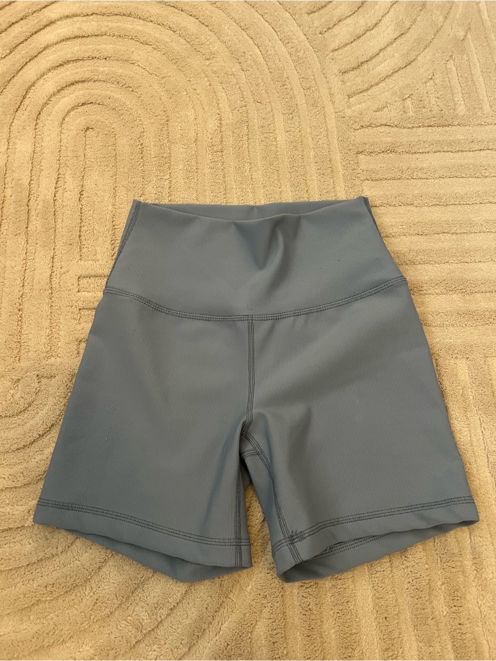 Blue workout shorts
